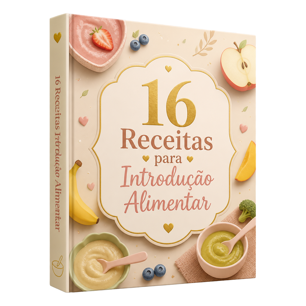 Capa do bônus 16 Receitas para Introdução Alimentar